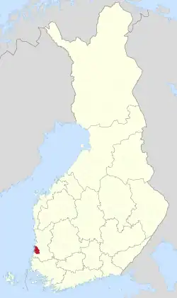 Location of Eurajoki in Finland