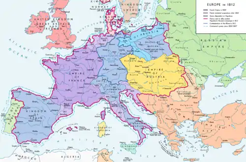 Image 1The French Empire in 1812 at its greatest extent (from Napoleonic Wars)