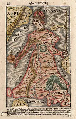 Image 1Europa regina in Sebastian Münster's "Cosmographia", 1570 (from Cartography)