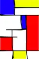 "Mohammed (in the style of Mondrian)"