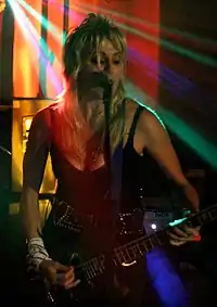 Evie Evil of Evil Beaver performing in 2014