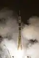 TMA-14M launches from the Baikonur Cosmodrome.