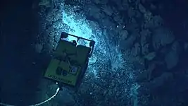 ROV Serios diving as a part of the two-body system for Little Hercules