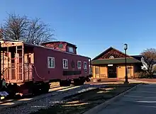 Village Express caboose at the Allen Heritage Center