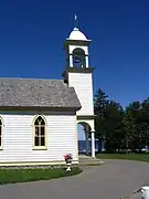 Details of the bell tower and windows.