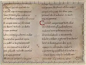 Image 5Image of pages from the Decretum of Burchard of Worms, an 11th-century book of canon law (from Canon law)