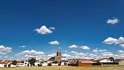 Partial view of Puebla de la Reina