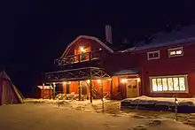 Barn-like building where the Fäviken dining room is located.