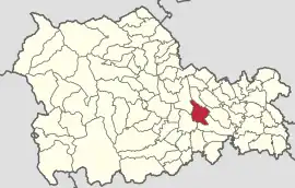 Location in Neamț County