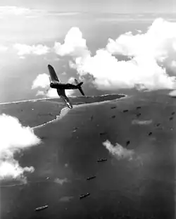 F4U Corsair over Segond Channel, March 1944