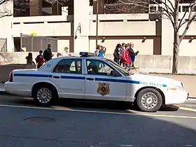 FBI Police Crown Victoria using pre-2008 markings