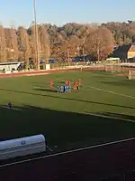 Match between FC Melun and FC Chamalières in the Coupe de France.