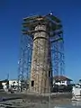 The reconstructed lighthouse, nearing completion