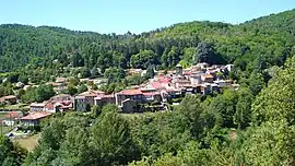 A view of the village from the south