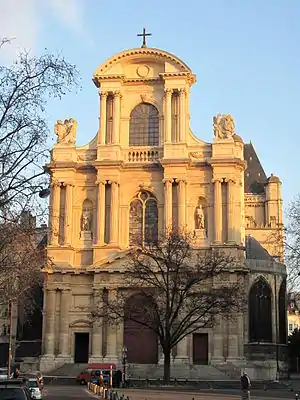 Image 34The Church of St-Gervais-et-St-Protais, the first Paris church with a façade in the new Baroque style (1616–20) (from Baroque architecture)