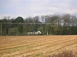 The lodge house and gates at Fairlie House.