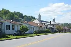 Fairystone Park Highway; John D. Bassett High School in the background