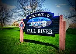 Fall River, Wisconsin Entrance Sign