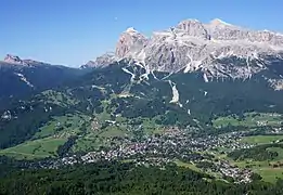 View of Cortina d'Ampezzo