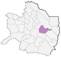 Location of Fariman County in Razavi Khorasan province