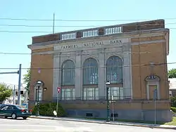 Farmers National Bank Building, built in 1926 in Pennsburg, May 2015