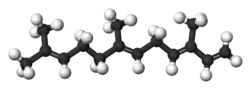 Ball-and-stick model of (E,E)-α-farnesene