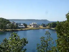 Fayette Historic State Park within Fairbanks Township along Big Bay de Noc