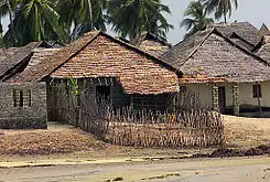 Traditional houses in Faza, Kenya