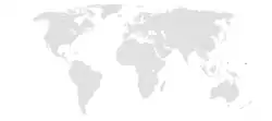 Map indicating locations of Federated States of Micronesia and Palau