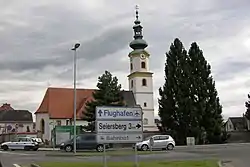 View with parish church