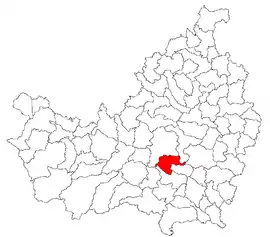 Location in Cluj County