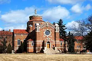 Chapel (1961) of the Felician Sisters in Livonia, Michigan - architectural sculpture by Corrado Parducci.