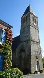 Bell tower of the church of Saint Pierre