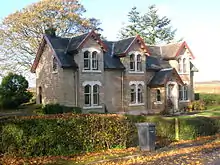 Janburrow, Fergushill church's old manse and previously the G&SWR company agent's office near Montgreenan