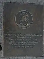 Plaque at the place of burial of Pierre de Fermat