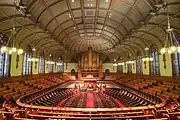 Interior view of the Fifth Avenue Presbyterian Church, New York City, 1873-75.