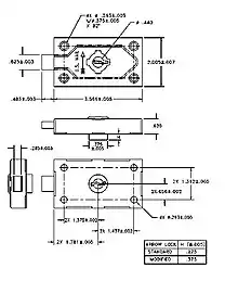 Schematic for a USPS Arrow Lock