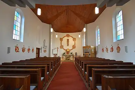 Altar and Stations of the Cross in Sulz