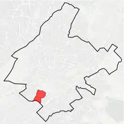 Location within Athens