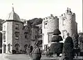 Castle from the south south east showing lost 19th-century embellishments.