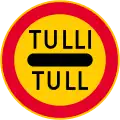 Passing without stopping prohibited (customs control)