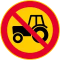 No tractors, construction vehicles etc.  (formerly used )