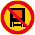 No vehicles carrying dangerous goods