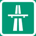 Symbol of motorway