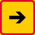 Sign applies in the direction of the arrow  (formerly used )