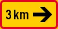 Sign applies [...] km in the direction of the arrow  (formerly used )