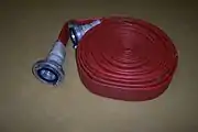 75 mm fire hose with Storz couplings