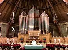 Interior of the First Baptist Church, Newton, Massachusetts, 1888