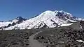 Top of First Burroughs Mountain view of Rainier