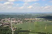 Aerial view of Fischamend from the South